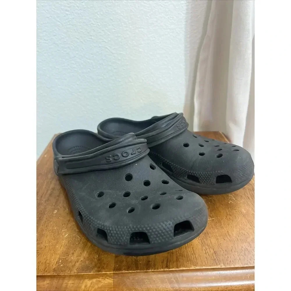 Unisex Classic Clog Slip On Ultra Light Water Friendly Sandals Shoes Black 4M 6W